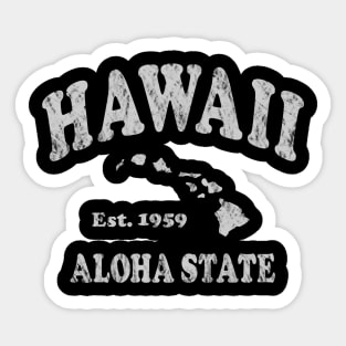 Vintage Hawaii Aloha state Hawaiian island chain Sticker